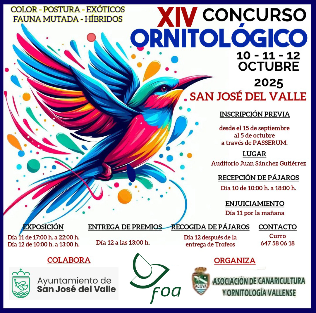 XIV Concurso ornitológico Acova