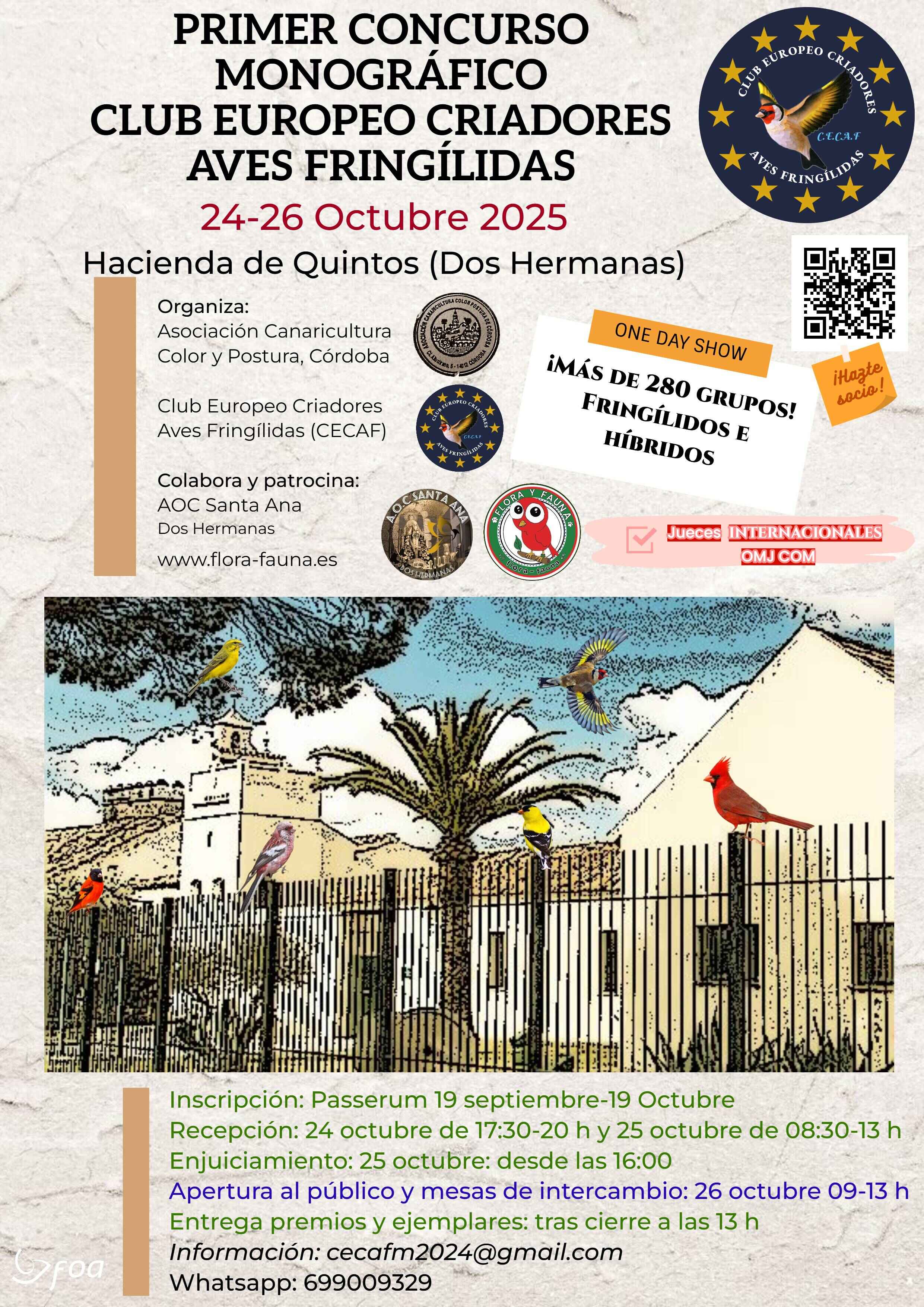 I Concurso Club Europeo de Criadores de Aves Fringílidas - CECAF