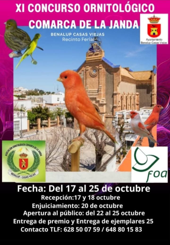 XI Concurso ornitológico Comarca de la Janda