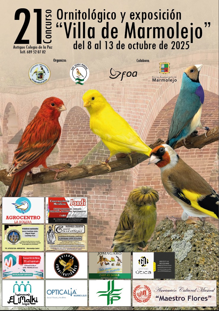 XXI Concurso ornitológico Villa de Marmolejo